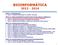 BIOINFORMÁTICA 2013-2014