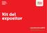 EXHIBE NEGOCIA CRECE. Kit del expositor. expoalimentaria2014. La feria de alimentos más importante de Latinoamérica