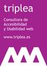 triplea Consultora de Accesibilidad y Usabilidad web www.triplea.es