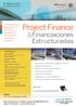 Project Finance. & Financiaciones Estructuradas. 2ªEdición SEMINARIO