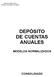 DEPÓSITO DE CUENTAS ANUALES