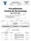 Procedimiento Control de Documentos RG PCD 001