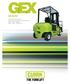 GEX 40/45/50. ELÉCTRICA 80 VOLTIOS RUEDAS NEUMÁTICAS O SUPERELÁSTICAS 4000 / 4500 / 5000 kg (8000 / 9000 / 10000 lbs.)