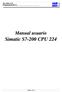 Año acdémico 05-06 Programación PLC's Manual usuario Simatic S7-200 CPU 224