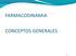 FARMACODINAMIA CONCEPTOS GENERALES