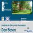 carta servicios Objetivos Servicios Compromisos Garantías Instituto de Educación Secundaria Don Bosco