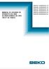 MANUAL DE USUARIO DE APARATOS DE AIRE ACONDICIONADO DE TIPO 'SPLIT' DE PARED