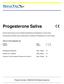 Enzyme immunoassay for the quantitative determination of Progesterone in human saliva