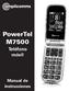PowerTel M7500. Teléfono móvil. Manual de instrucciones