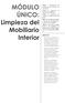 MÓDULO ÚNICO: Limpieza del Mobiliario Interior