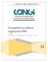 Competencia y Marco Legal para ONG CONTENIDO