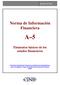 Norma de Información Financiera A 5. Elementos básicos de los estados financieros