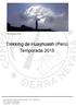 Trekking de Huayhuash (Perú) Temporada 2015