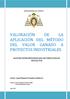 VALORACIÓN DE LA APLICACIÓN DEL MÉTODO DEL VALOR GANADO A PROYECTOS INDUSTRIALES