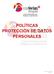 POLÍTICAS PROTECCIÓN DE DATOS PERSONALES