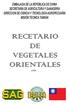 RECETARIO DE VEGETALES ORIENTALES