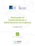 Diplomado en Emprendimiento y Administración de Empresas