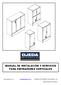 MANUAL DE INSTALACIÓN Y SERVICIOS PARA ENFRIADORES VERTICALES