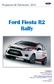 Ford Fiesta R2 Rally. Propuesta de Patrocinio 2012