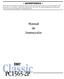 Classic PC1565-2P. Manual de Instrucción