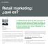 Retail marketing: qué es?