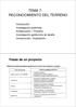 TEMA 7: Introducción Investigación preliminar Anteproyecto Proyecto Investigación geotécnica de detalle