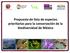 Propuesta de lista de especies prioritarias para la conservación de la biodiversidad de México