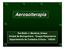 Aerosolterapia. Dra Belén J. Mendoza Amaya Unidad de Bioingeniería - Terapia Respiratoria Departamento de Cuidados Críticos - HNGAI