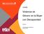 Violencia de Género en la Mujer con Discapacidad