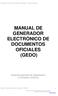 MANUAL DE GENERADOR ELECTRÓNICO DE DOCUMENTOS OFICIALES (GEDO)