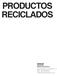 PRODUCTOS RECICLADOS