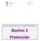 EVALUACIÓN DEL CUESTIONARIO. Boehm 3 Preescolar