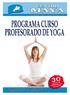 PROGRAMA FORMACIÓN PROFESORES DE YOGA