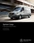 Sprinter Cargo. La mejor Sprinter de todos los tiempos. Especificaciones modelos 311 / 315 / 415 / 515 CDI