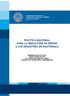 POLÍTICA NACIONAL PARA LA REDUCCIÓN DE RIESGO A LOS DESASTRES EN GUATEMALA