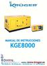KGE8000 MANUAL DE INSTRUCCIONES