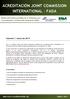 ACREDITACIÓN JOINT COMMISSION INTERNATIONAL FADA
