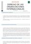 DERECHO DE LAS ORGANIZACIONES INTERNACIONALES