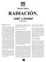 Entorno Nuclear RADIACIÓN, Salud y Sociedad (Cuarta parte) *