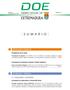 DIARIO OFICIAL DE EXTREMADURA SUMARIO