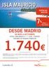 ISLA MAURICIO DESDE MADRID DE MAYO A SEPTIEMBRE HOTEL LONG BEACH 5***** LUJO 7 NOCHES RÉGIMEN DE PENSIÓN COMPLETA 1.740