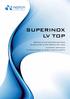 SUPERINOX LV TOP. Vertical glass washing machines & insulating glass production lines Lavadoras verticales & instalaciones de doble acristalamiento