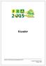 Ecuador Global Forest Resources Assessment 2015 Country Report Ecuador Rome, 2014