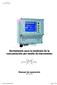 Instrumento para la medición de la concentración por medio de microondas. Manual de operación Soft. C.02.14. Manual de Operación Sp.