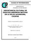 IMPORTANCIA CULTURAL DE ESPECIES ARBÓREAS NATIVAS EN LA SELVA LACANDONA, CHIAPAS