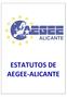ESTATUTOS DE AEGEE- ALICANTE