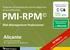 PMI- RPM. Alicante 32 horas (20 presenciales) Del 23 de marzo al 27 de abril de 2015. Risk Management Professional