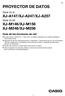 PROYECTOR DE DATOS XJ-A147/XJ-A247/XJ-A257 XJ-M146/XJ-M156 XJ-M246/XJ-M256. Serie XJ-A. Serie XJ-M. Guía de las funciones de red