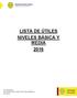 LISTA DE ÚTILES NIVELES BÁSICA Y MEDIA 2016