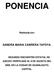 PONENCIA. Realizada por: SANDRA MARIA CABRERA TAFOYA.